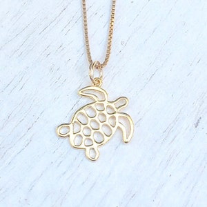 Hawaiian Honu Turtle Necklace, Hawaiian Necklace, Sea Turtle Necklace, Natashaaloha