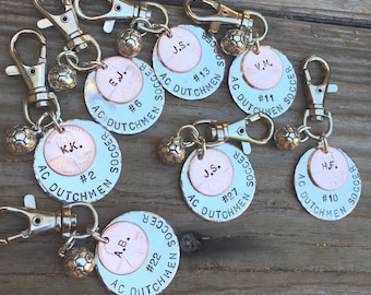 Soccer Gift, Sport Team Gift, High School Sports Keychain, Volleyball Keychain, Personalized High School Sport Keychain, Football