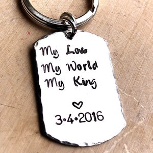 Father&#39;s Day Gifts For Him Personalized Keychain For Dad,Personalized Gifts For Men, Boyfriend Gift,Personalized Custom Keychain