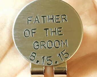 Father Of The Groom, Golf Marker, Boyfriend Gifts, Golf Gifts, Personalized Golf Marker, Hat Clip, Gifts for Dad, natashaaloha