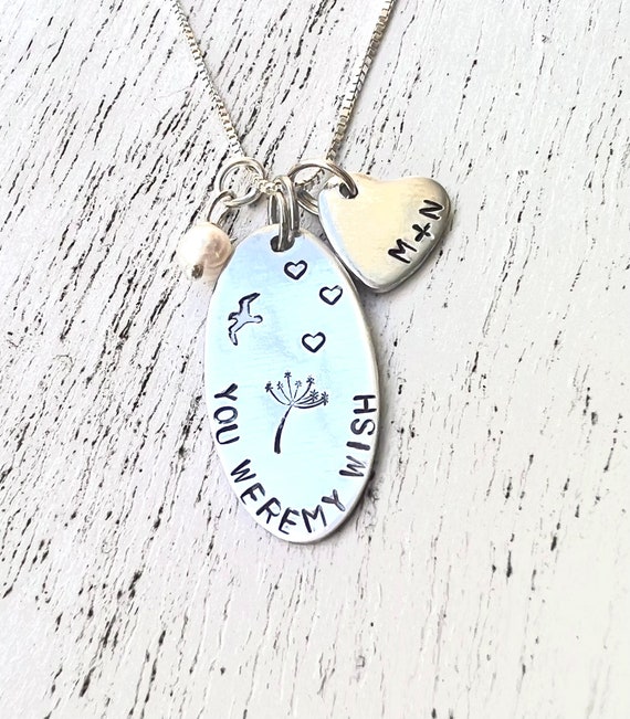 You Were My Wish Necklace Personalized Valentine Gifts for Her Personalized Necklace Boyfriend Necklace Girlfriend Necklace Etsy UK