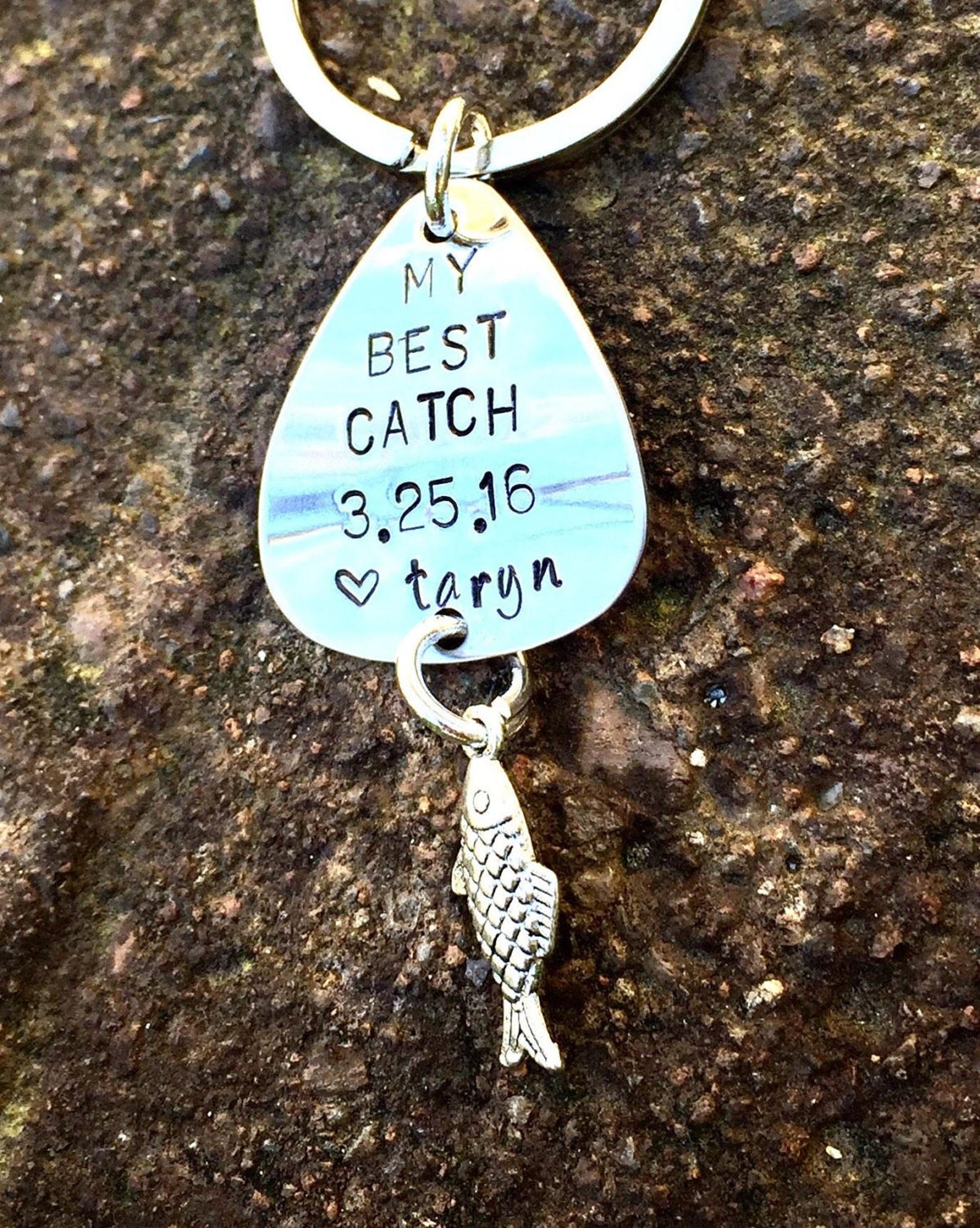 Fishing Keychain Fishing Gifts for Him Boyfriend Gift Etsy