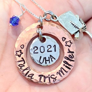 Graduation 2023, She Believed She Could So She Did, Personalized Graduation Necklace, High School Graduation Gift, College Graduation Gift