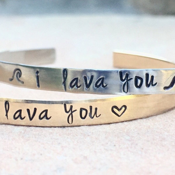 I Lava You, I Lava You Bracelet, Easter Gifts For Her, Mother Daughter Bracelets, Hawaiian Jewelry, Hawaii Gifts,Natashaaloha