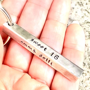 Sweet 16 Gift, Drive Safe, 16th birthday gifts, Personalized Keychain, Keychain, Hand Stamped Keychain, Personalized Christmas Gifts