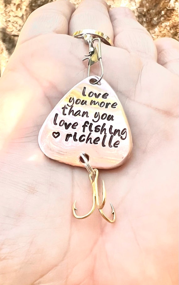 Gifts for Him, Personalized Gifts for Him, Fishing Keychain,boyfriend Gift, fishing Lure,love You More Than You Love Fishing, Husband -  Canada