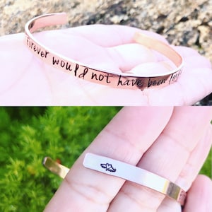 Grief Gift, Memorial Bracelet, Forever Would Not Have Been Long Enough, Sympathy Gift, Loss Of Loved One, Natashaaloha