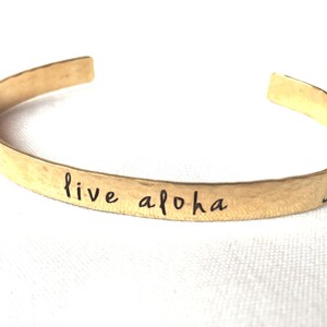 Live Aloha, Hawaii Jewelry, Live Aloha Bracelet, Hawaiian Jewelry, Graduation Gift, natashaaloha, Beach Bracelets image 2