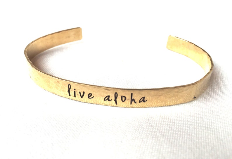 Live Aloha, Hawaii Jewelry, Live Aloha Bracelet, Hawaiian Jewelry, Graduation Gift, natashaaloha, Beach Bracelets imagen 2