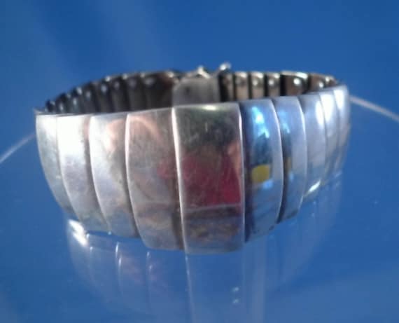 vintage REMARKABLE Art Deco Bracelet : sterling 6… - image 1