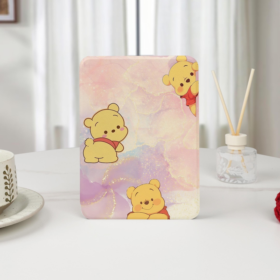 Winnie the Pooh Cute Kindle Case With Hand Strap for 2024 Paperwhite ...