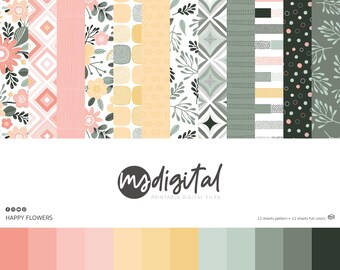 MODASCRAP - Happy Flowers - DIGITALE EDITION