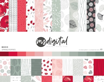 MODASCRAP – Frühlingsmohn – DIGITALE EDITION