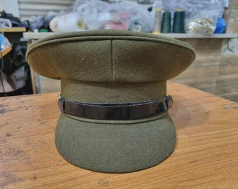 第二次世界大戦時の日本陸軍将校用バイザーキャップのレプリカ - 中田