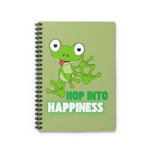 Fun Frog-Themed Spiral Notebook