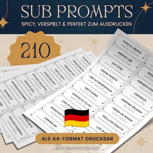 Könnte beinhalten: Eine Sammlung von druckbaren Karten mit deutschem Text, die verschiedene Themen enthalten. Die Karten sind weiß mit schwarzem Text und dekorativen Rändern. Die Zahl "210" ist deutlich sichtbar. Der Hintergrund ist dunkelblau mit goldenen Sternakzenten.