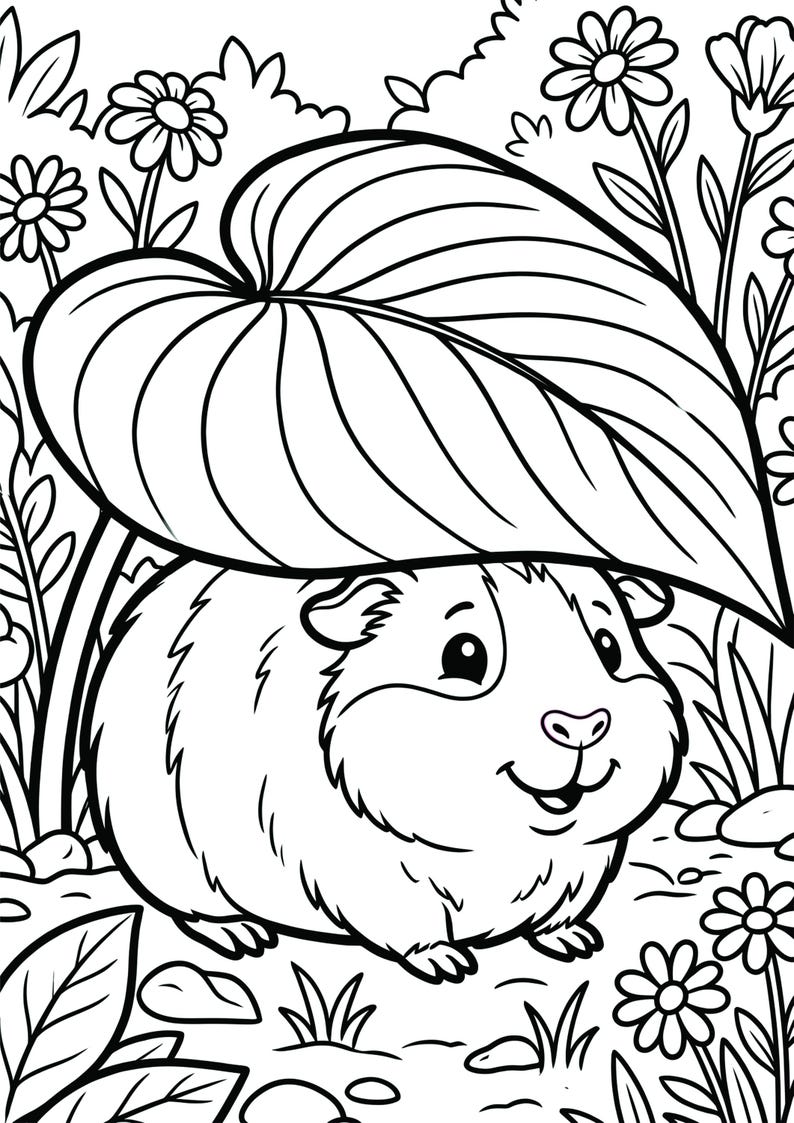 Animal Coloring Sheets for Kids: Fun Dog Illustrations (digital ...