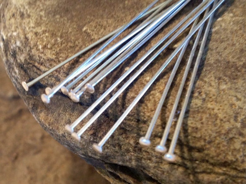 3Head Pin 70 pieces-999 Pure Silver over Copper Core