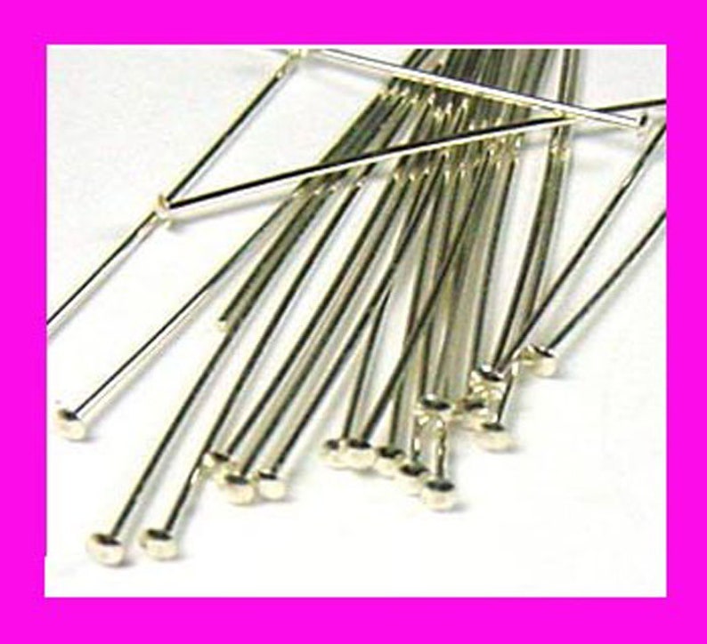 3Head Pin 70 pieces-999 Pure Silver over Copper Core