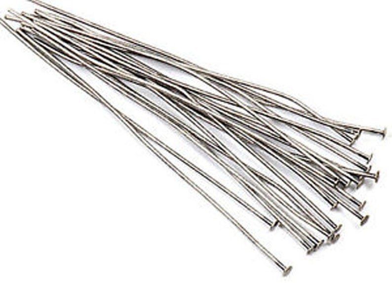 3Head Pin 70 pieces-999 Pure Silver over Copper Core