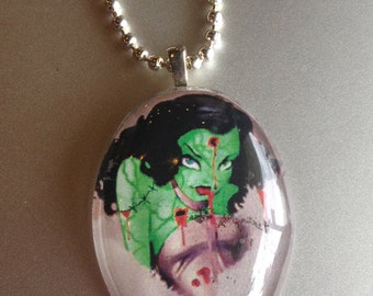 Monster lady necklace