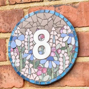&quot;Mosaik-Türnummer - Wiesenmotiv.&quot;