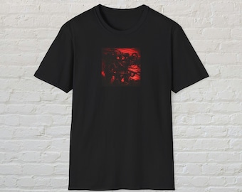 Dystopisches Mechanisches Nest T-Shirt | Cyberpunk Industrial Abstrakt T-Shirt, Anime Liebhaber, Joji, Geschenk, minimalistisches Design