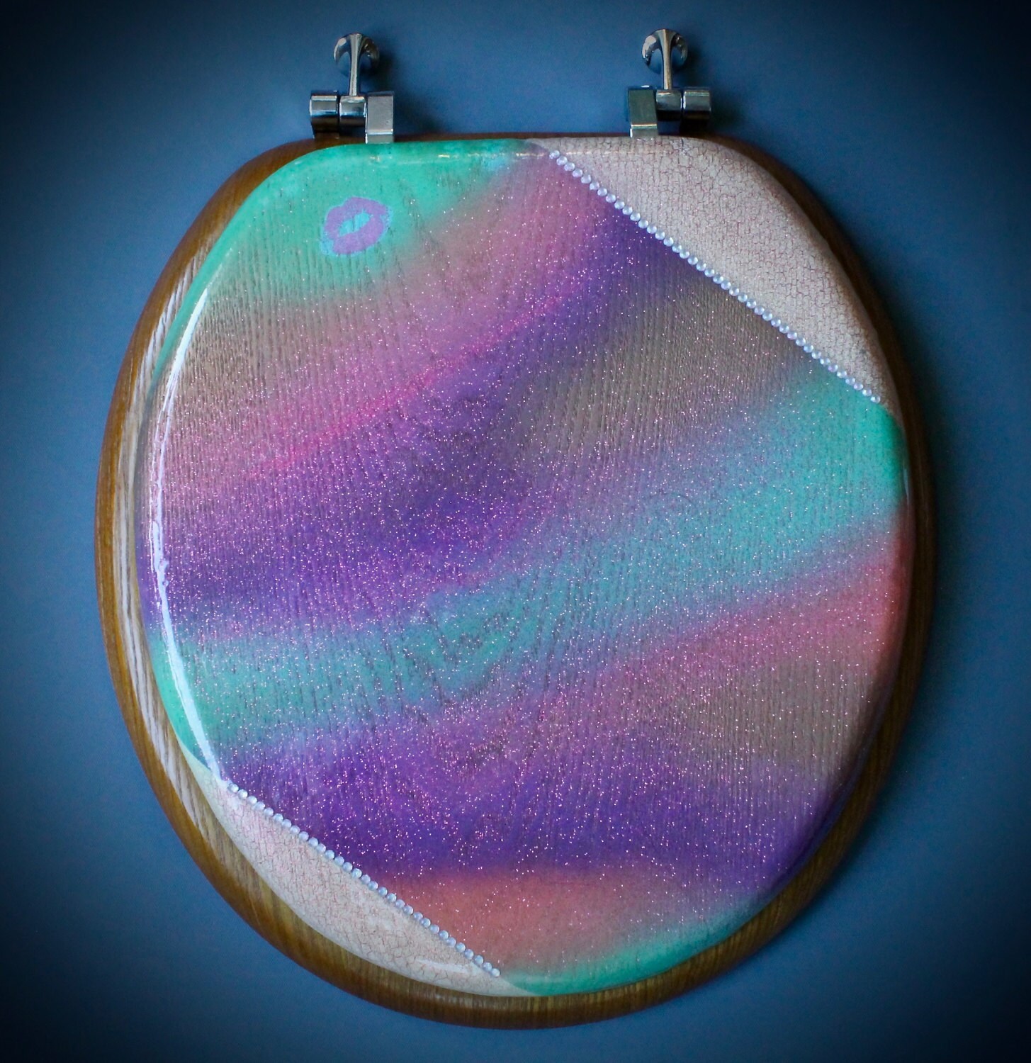 Toilet Seat Unicorn Kiss Etsy