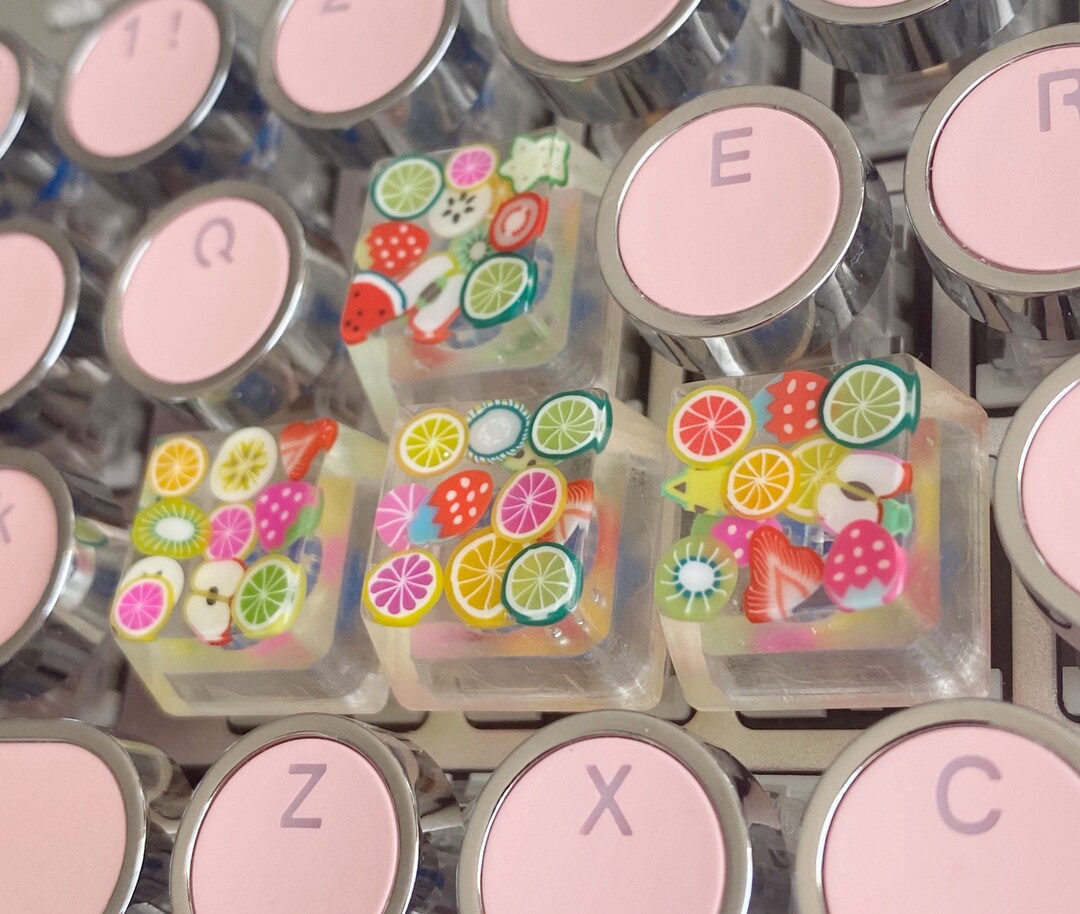 Fruit WASD Keycaps, Artisan Keycaps, Fruit Keycap, Keycap, Cherry Mx ...