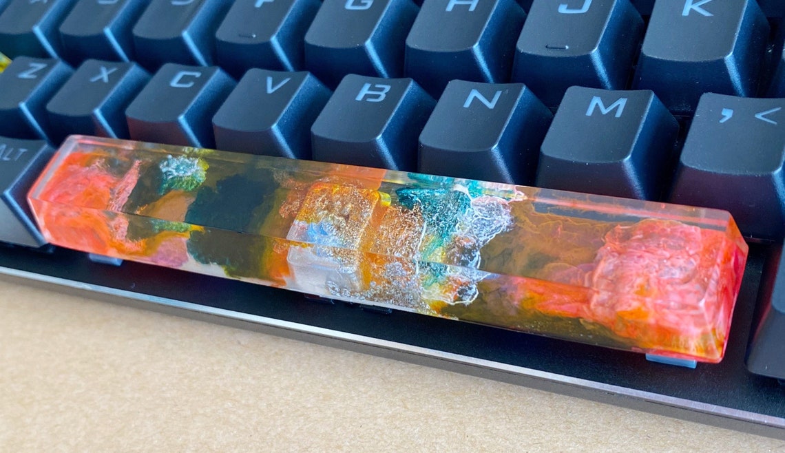 Tie Dye Spacebar Spacebar Keycap Custom Artisan Spacebar Etsy Sweden