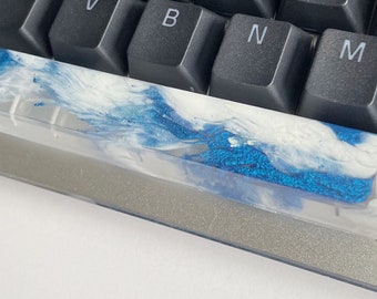 Resin spacebar, Spacebar Keycap, custom keycap, artisan keycap, 6 25u spacebar, cute keycap, cherry Mx keycap, cute keyboard, gaming keycap