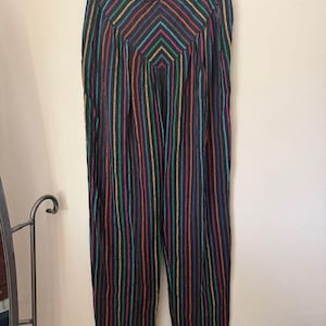 80s Striped Pants - Etsy
