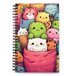 Cute Kawaii Spiral Notebook