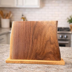 Walnut Magnetic Knife Block: Countertop Knife Storage image 10