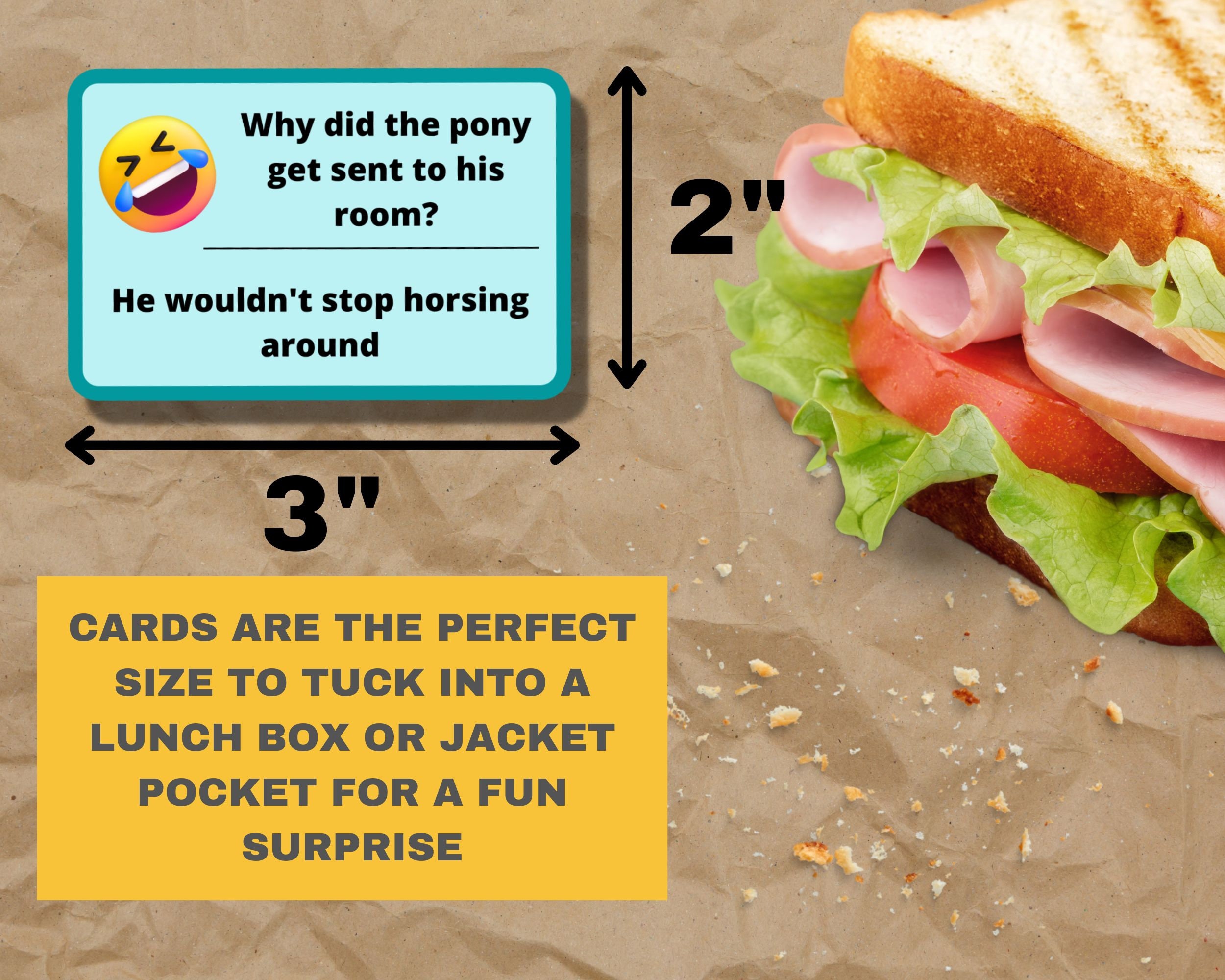 Joke Cards for Kids Lunch Box - Printable - Etsy