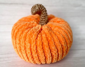 CROCHET PATTERN Crochet Pumpkin Pattern in Autumn Leaf Colors Fall Home Decor Digital Download Soft Orange Yarn Fun DIY Halloween Decoration
