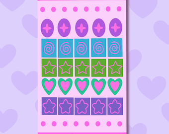 Mini Deco Sticker Sheet, Waterproof Stickers for Journals & Scrapbooks