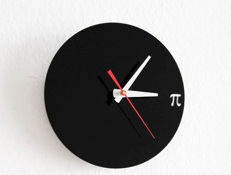 Pi Wall Clock Geek Nerd Math Chic Etsy