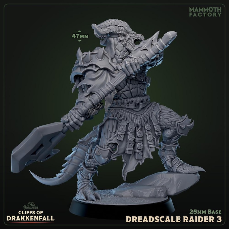 Dreadscale Raiders | Dragonborn | Barbarian | Fighter | Dnd TTRPG Resin ...