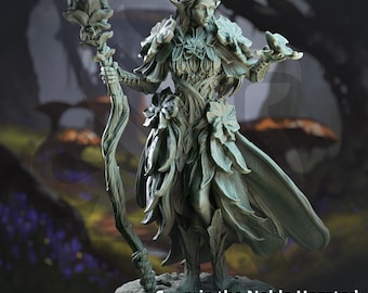 Synoria the Noble Hearted – Druid | Sorcerer | Elf | DnD TTRPG Model | DM Stash Miniature | 28mm/32mm