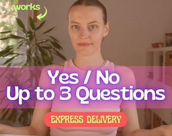 Psychic Yes No Tarot Reading: Fast Personalized Guidance (PDF Delivery), Express, Three Questions