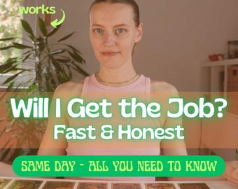 Will I Get the Job, Career Tarot Reading, Finance Prediction, Work Change, Medium, Spirituality