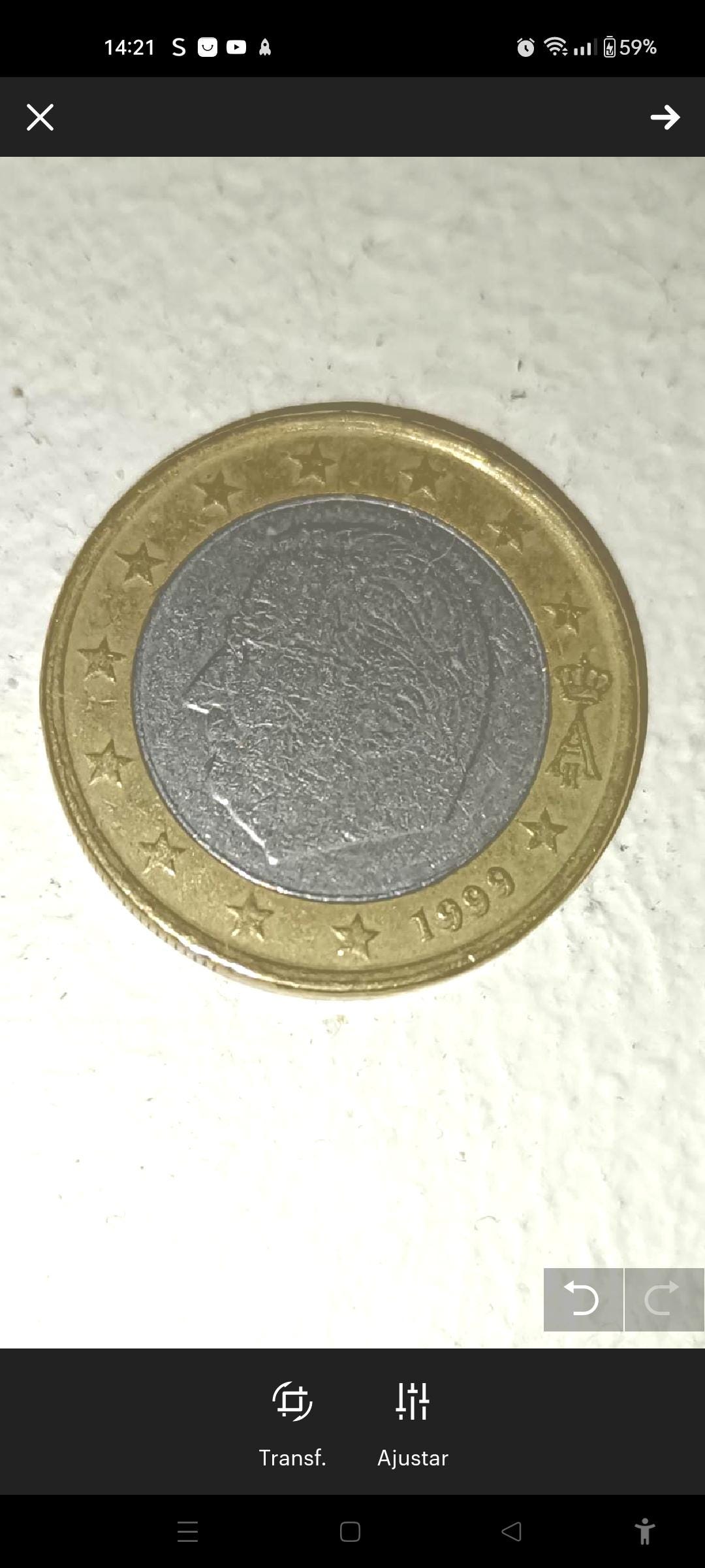 1999年製 発行年 1ユーロ ベルギー 希少コイン、1 ユーロ コイン 1999 年ベルギー、1999 年ベルギー