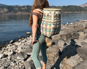 The Mother Lover blue: Adirondack Pack Basket, BeHold Life Packs