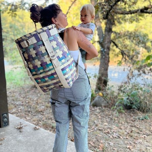 The Mother Lover blue: Adirondack Pack Basket, BeHold Life Packs image 4