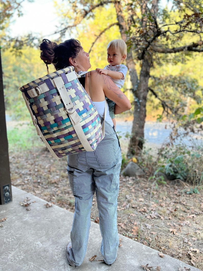 The Mother Lover blue: Adirondack Pack Basket, BeHold Life Packs image 4