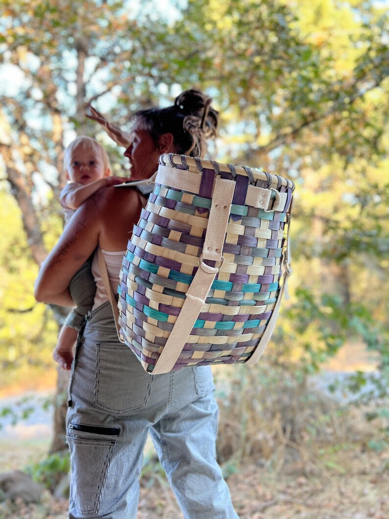 The Mother Lover blue: Adirondack Pack Basket, BeHold Life Packs image 1