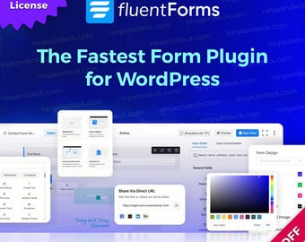 Fluent Forms Pro ‒ Lifetime/1-Year ‒ WordPress Form Builder Plugin