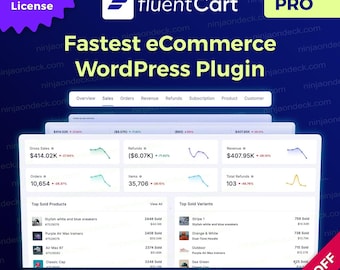 FluentCart Pro ‒ Lifetime/1-Year ‒ WordPress Plugin