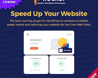 WP Rocket ‒ 1-Year/2-Year ‒ WordPress Caching Plugin